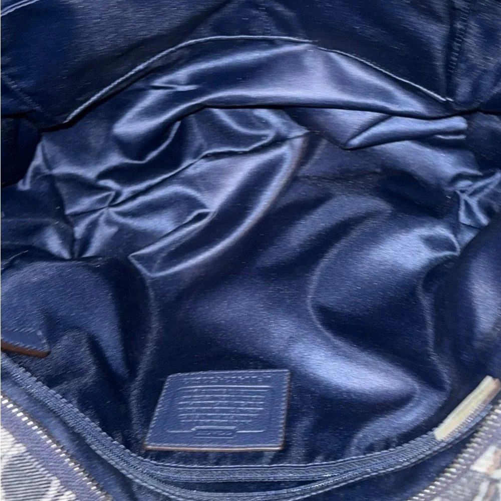 Coach Blue and Gray Women's Tote Bag - Picture 5 of 7